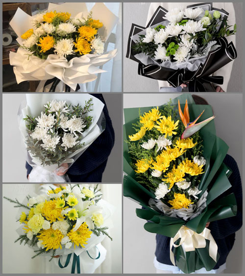 陕西咸阳市长武县昭仁街道南关村白事花束代送